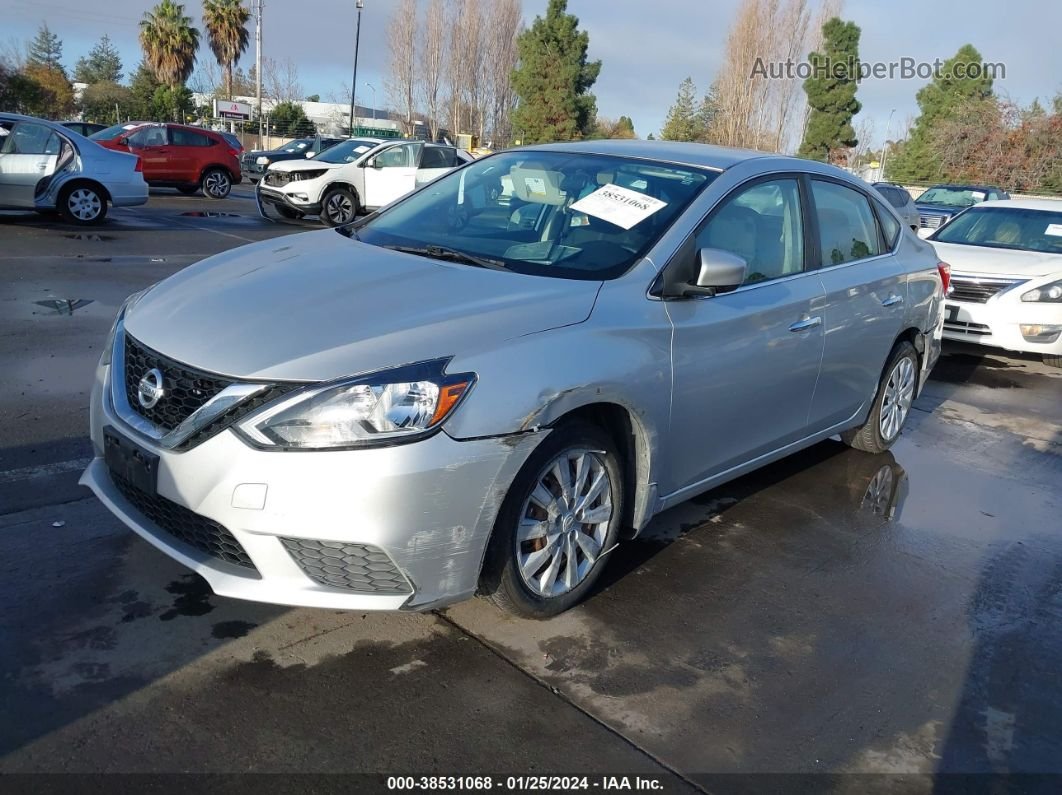 2016 Nissan Sentra S Silver vin: 3N1AB7AP2GY301584