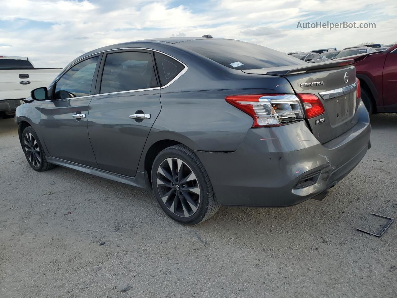 2016 Nissan Sentra S Серый vin: 3N1AB7AP2GY302038