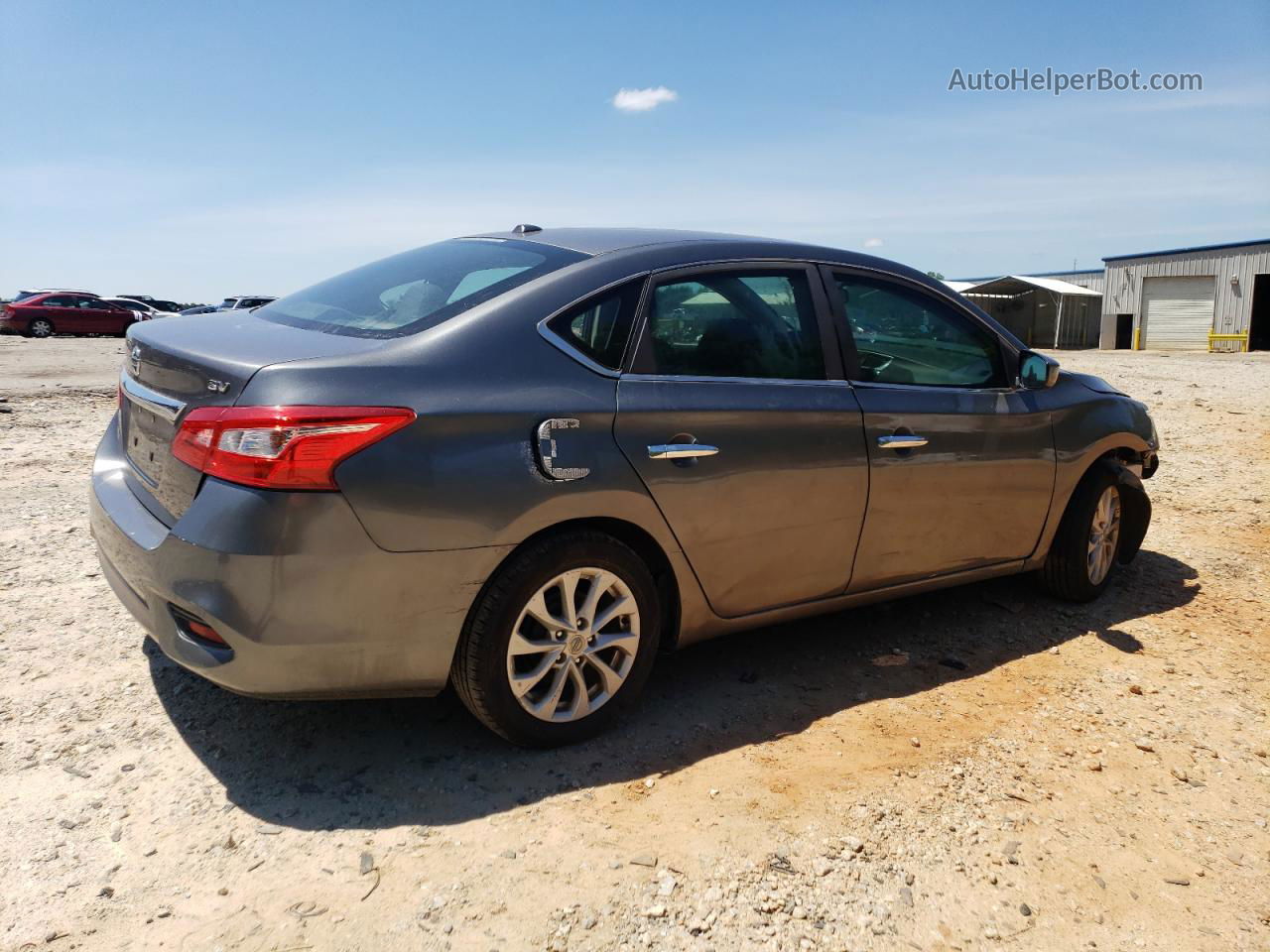 2018 Nissan Sentra S Серый vin: 3N1AB7AP2JL614204