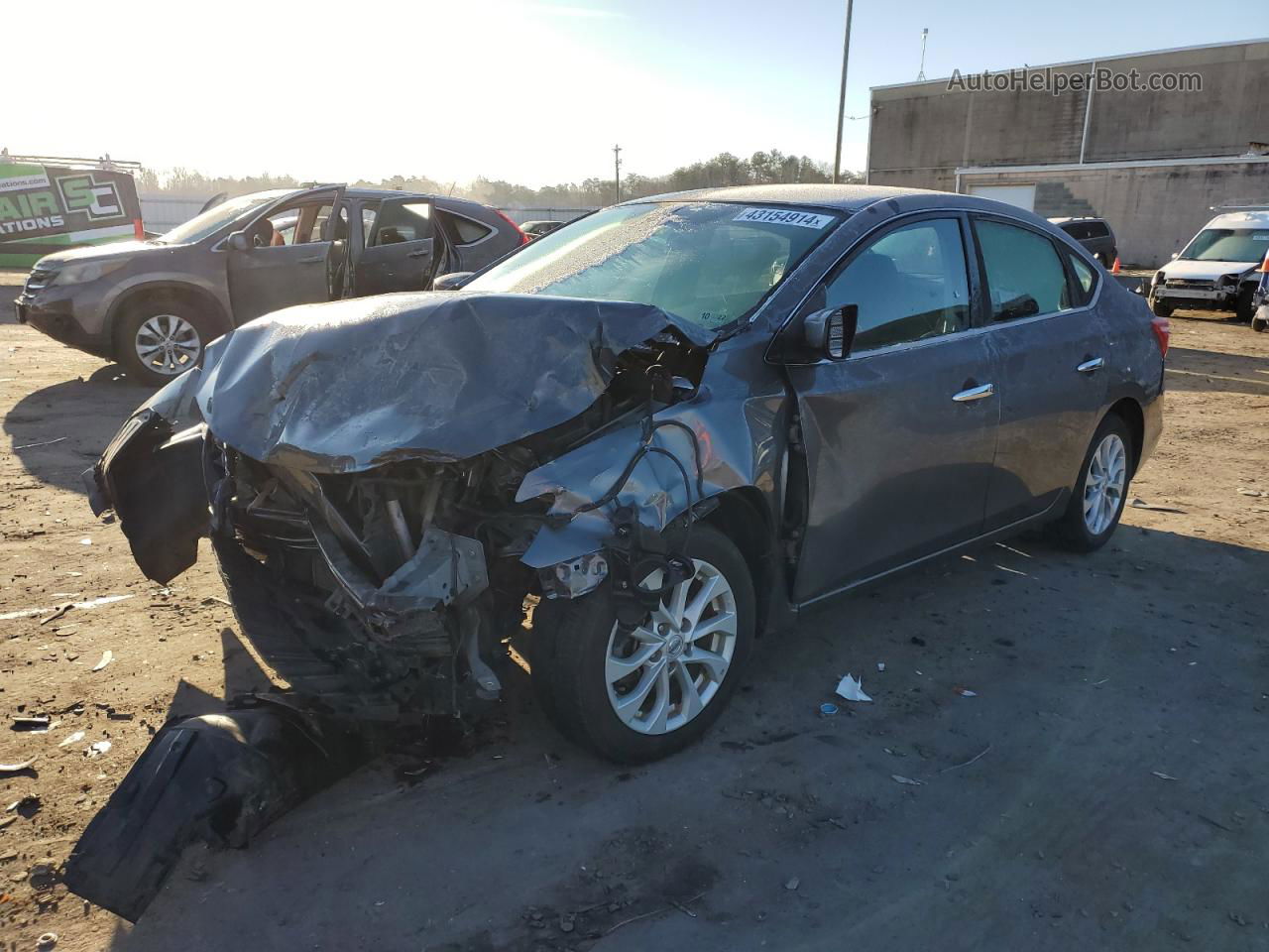 2018 Nissan Sentra S Gray vin: 3N1AB7AP2JL618446