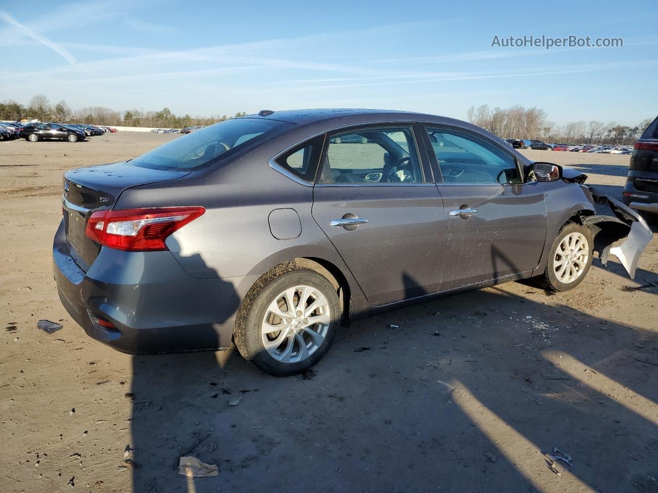 2018 Nissan Sentra S Gray vin: 3N1AB7AP2JL618446