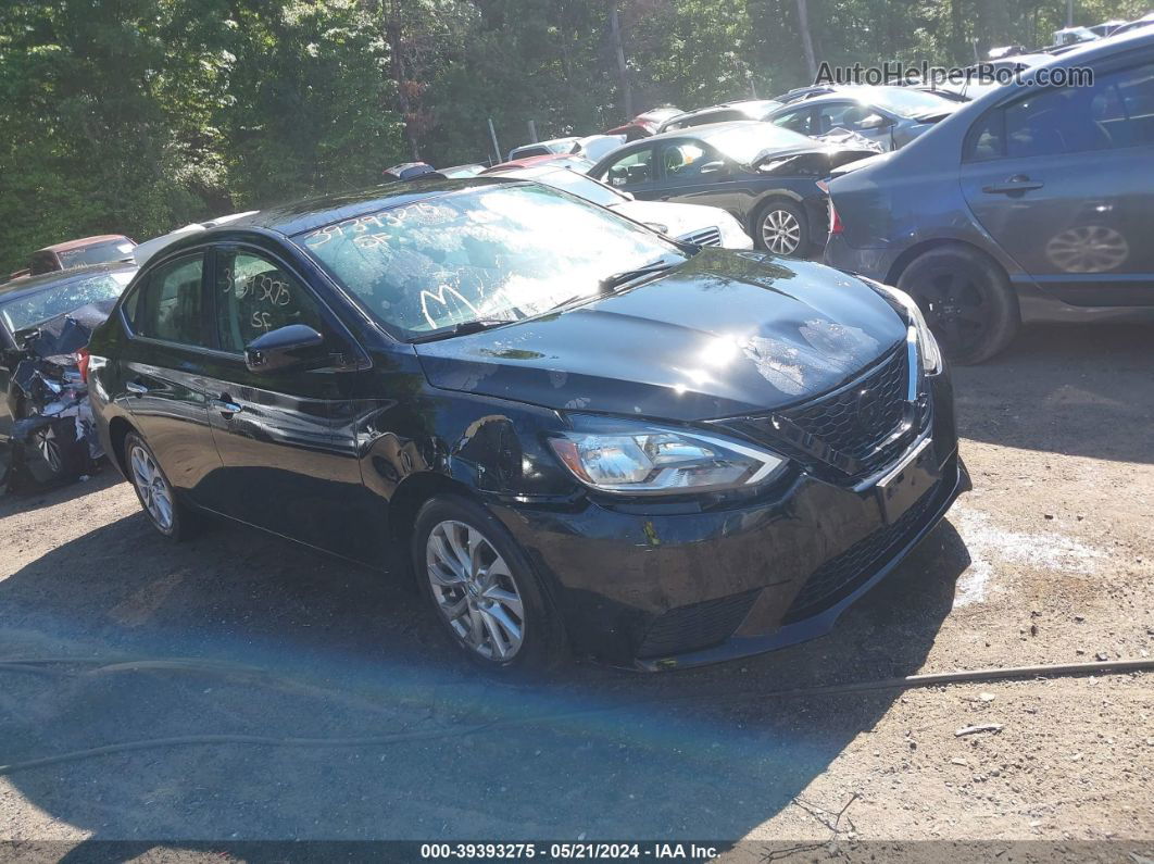 2018 Nissan Sentra Sv Black vin: 3N1AB7AP2JL633819