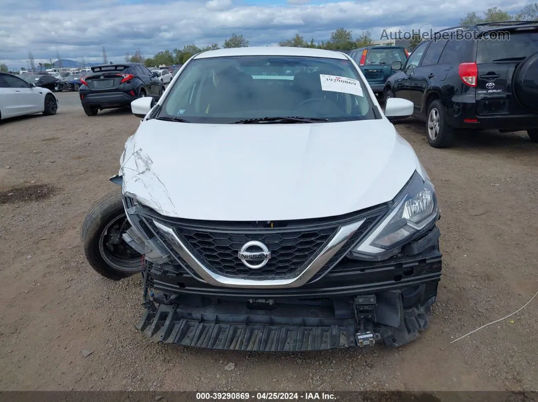 2018 Nissan Sentra Sv White vin: 3N1AB7AP2JL638700