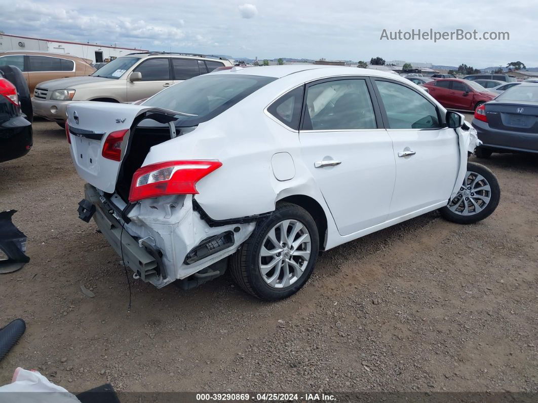 2018 Nissan Sentra Sv White vin: 3N1AB7AP2JL638700