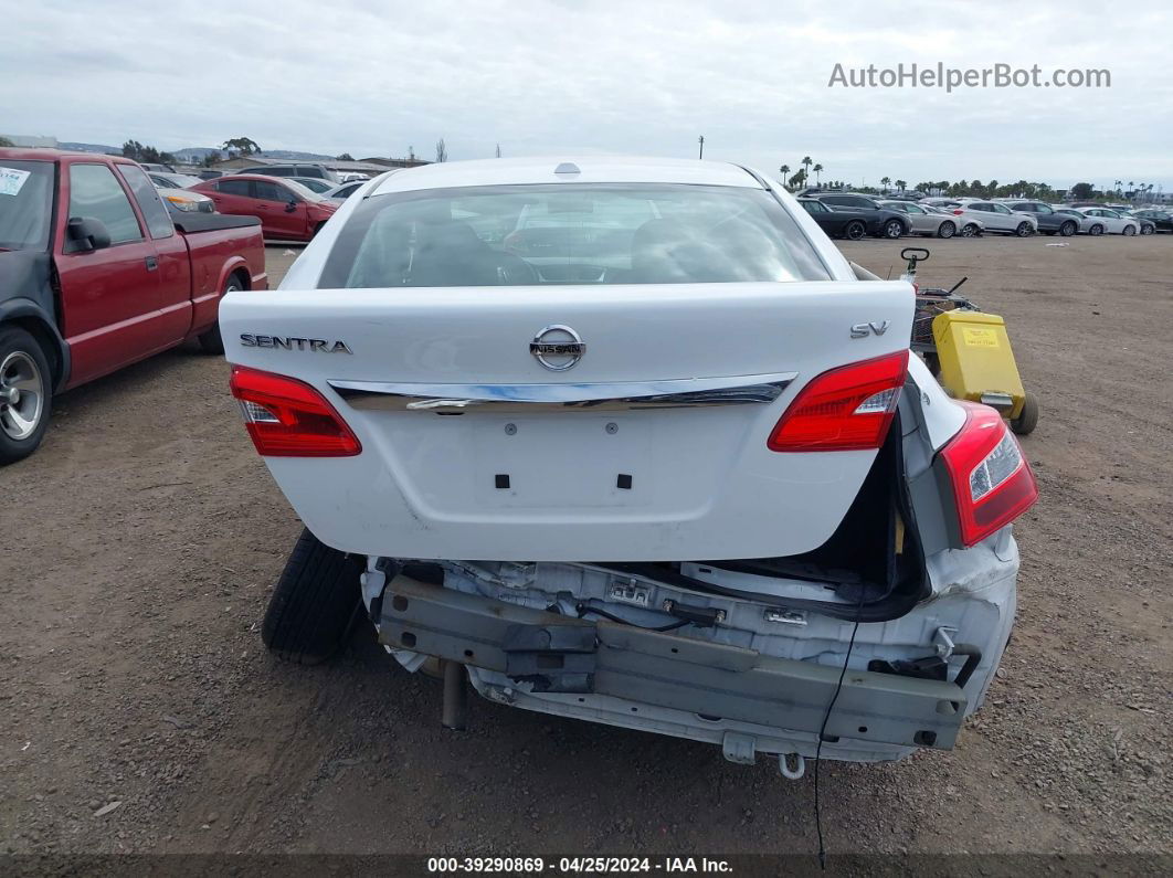 2018 Nissan Sentra Sv White vin: 3N1AB7AP2JL638700