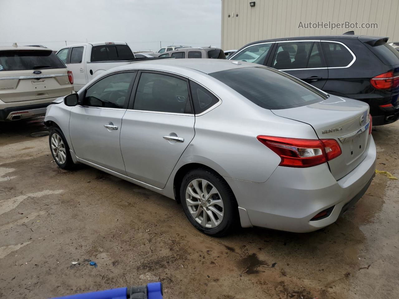 2018 Nissan Sentra S Silver vin: 3N1AB7AP2JL639183