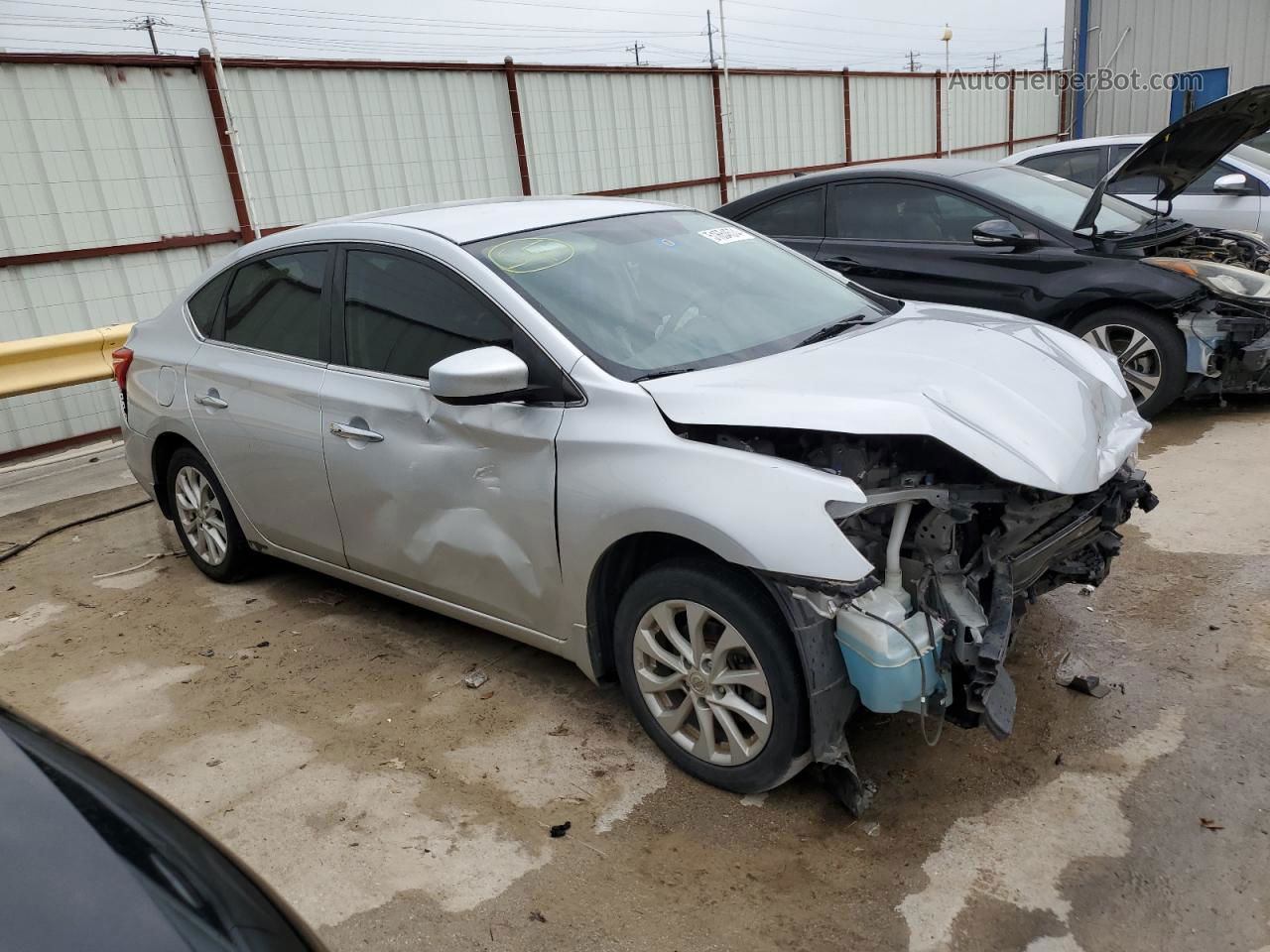 2018 Nissan Sentra S Silver vin: 3N1AB7AP2JL639183