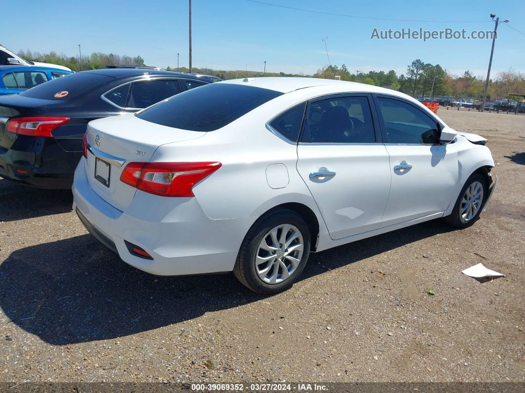 2018 Nissan Sentra Sv White vin: 3N1AB7AP2JL645064