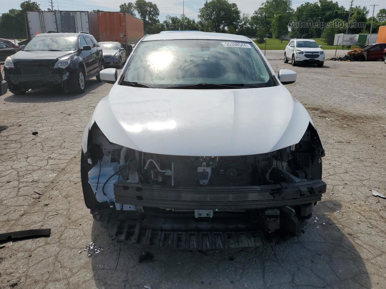 2018 Nissan Sentra S White vin: 3N1AB7AP2JL647929