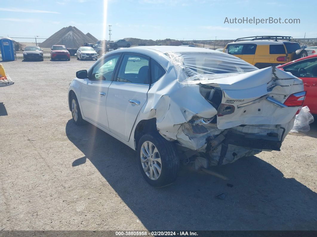 2018 Nissan Sentra S White vin: 3N1AB7AP2JY204070