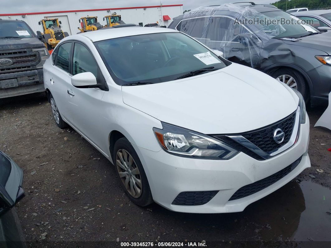 2018 Nissan Sentra S White vin: 3N1AB7AP2JY207504