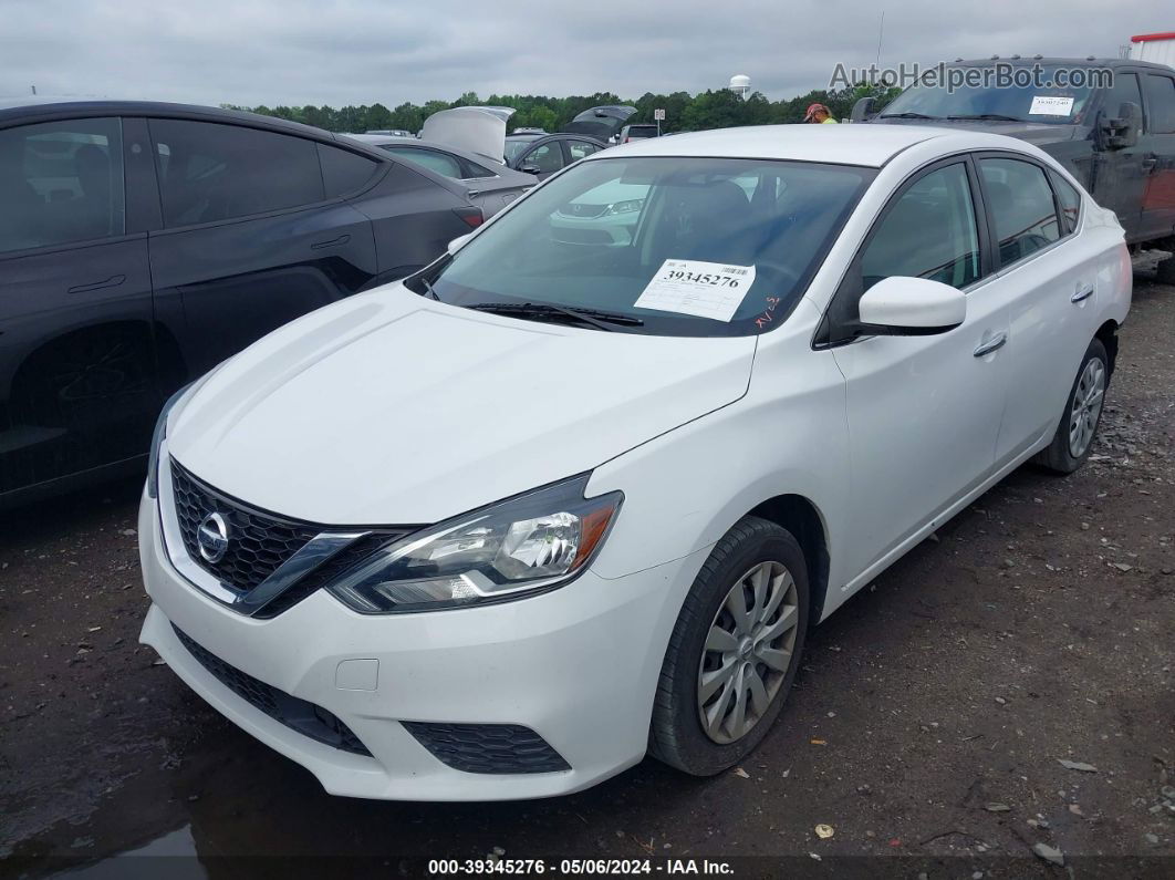 2018 Nissan Sentra S Белый vin: 3N1AB7AP2JY207504