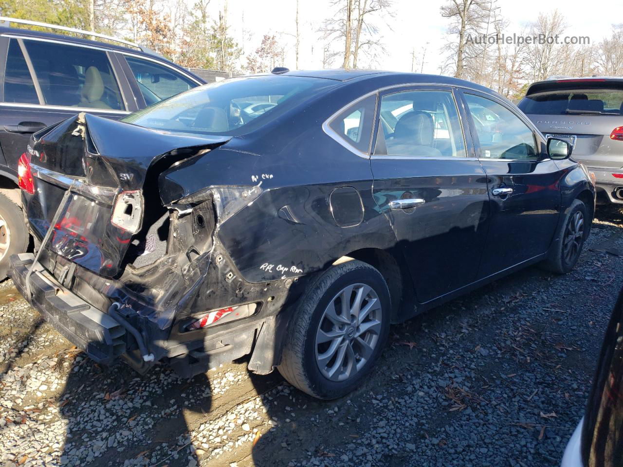 2018 Nissan Sentra S Black vin: 3N1AB7AP2JY218809