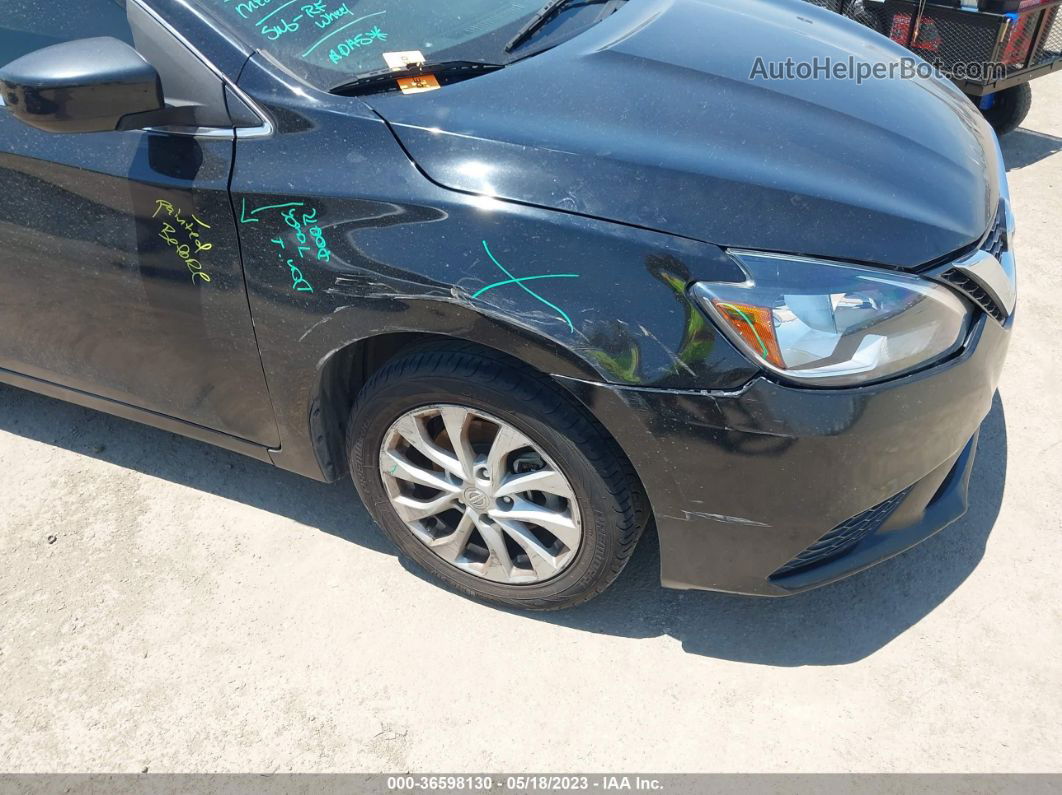 2018 Nissan Sentra Sv Black vin: 3N1AB7AP2JY220818