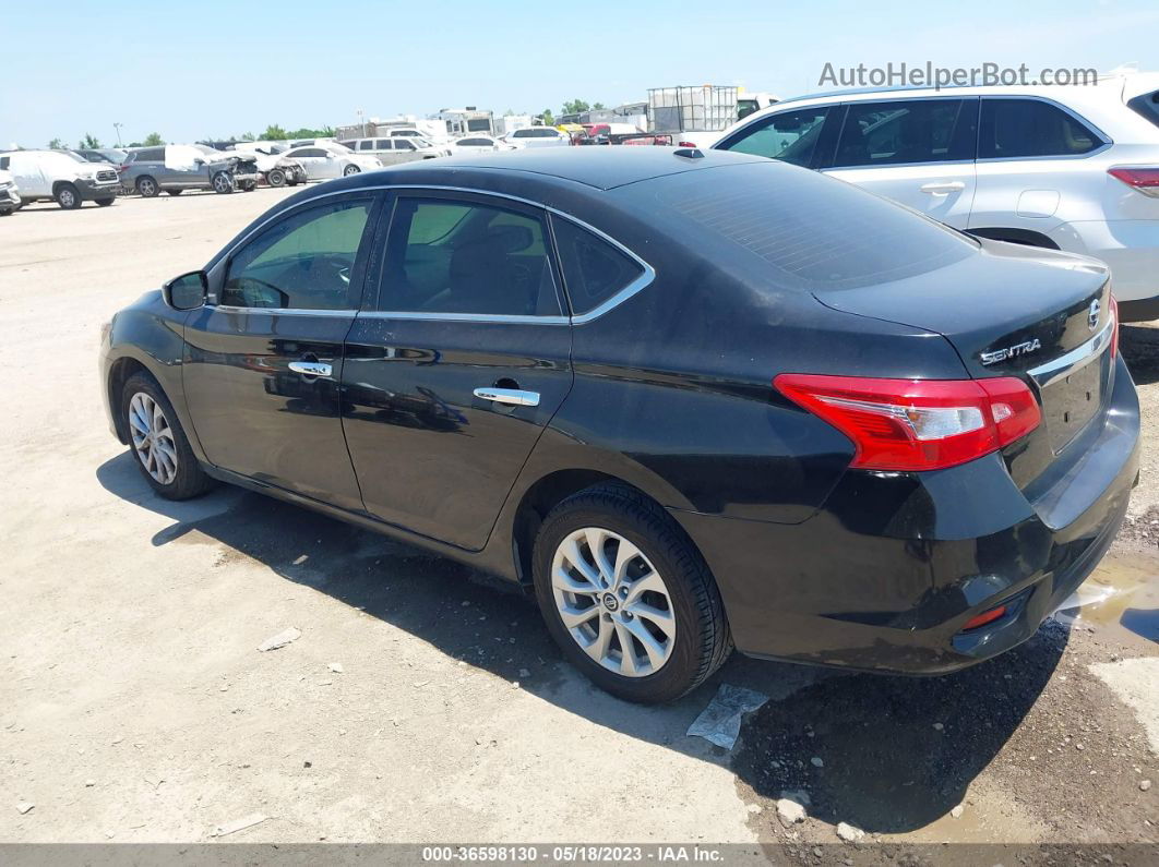 2018 Nissan Sentra Sv Black vin: 3N1AB7AP2JY220818