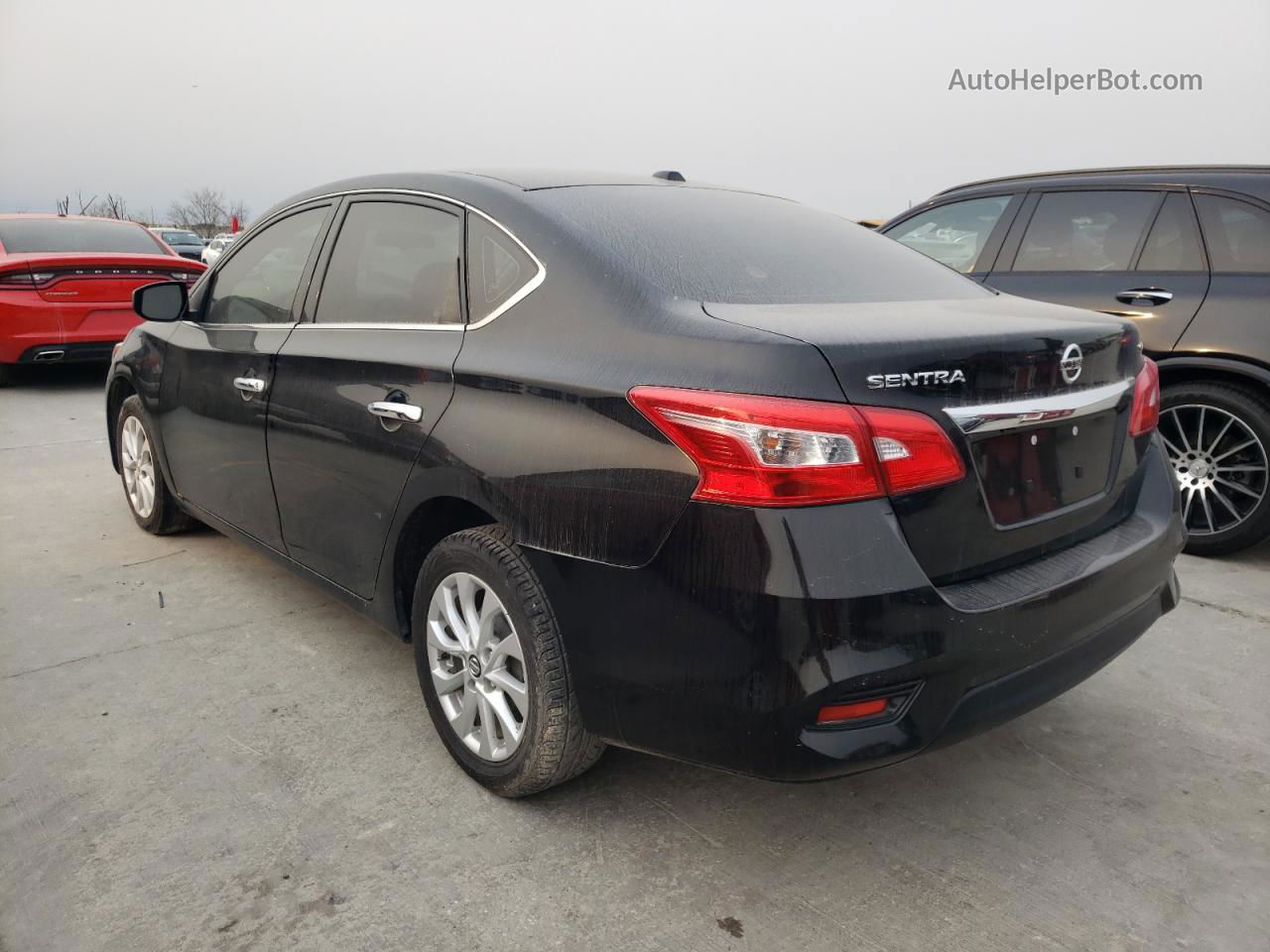 2018 Nissan Sentra S Black vin: 3N1AB7AP2JY220818