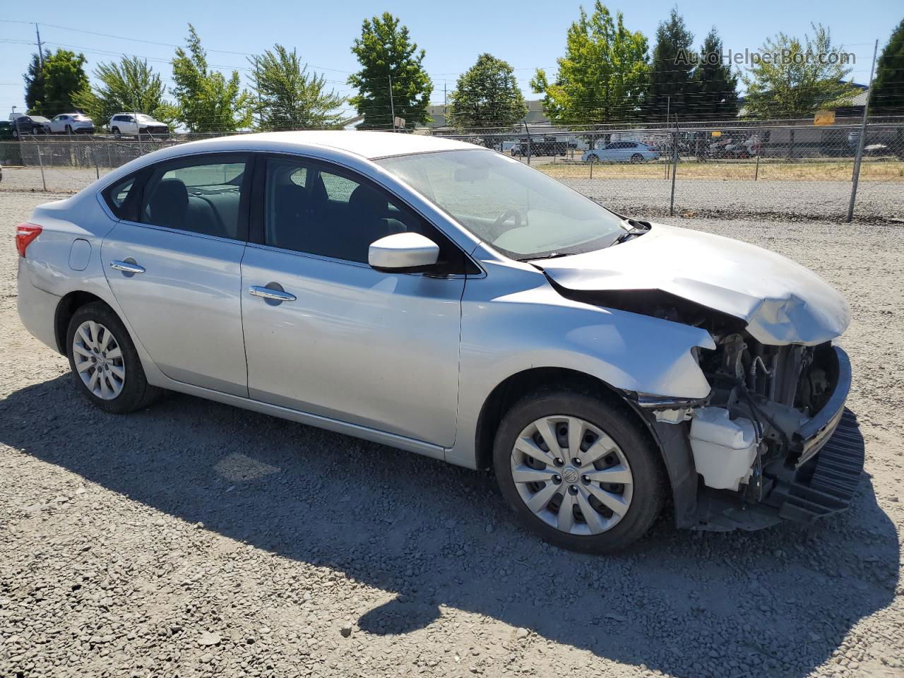 2018 Nissan Sentra S Silver vin: 3N1AB7AP2JY223640