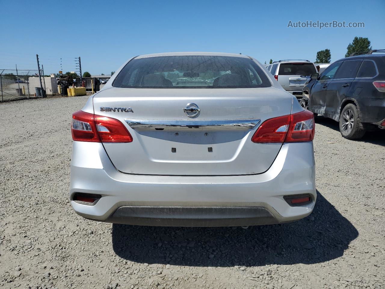 2018 Nissan Sentra S Silver vin: 3N1AB7AP2JY223640