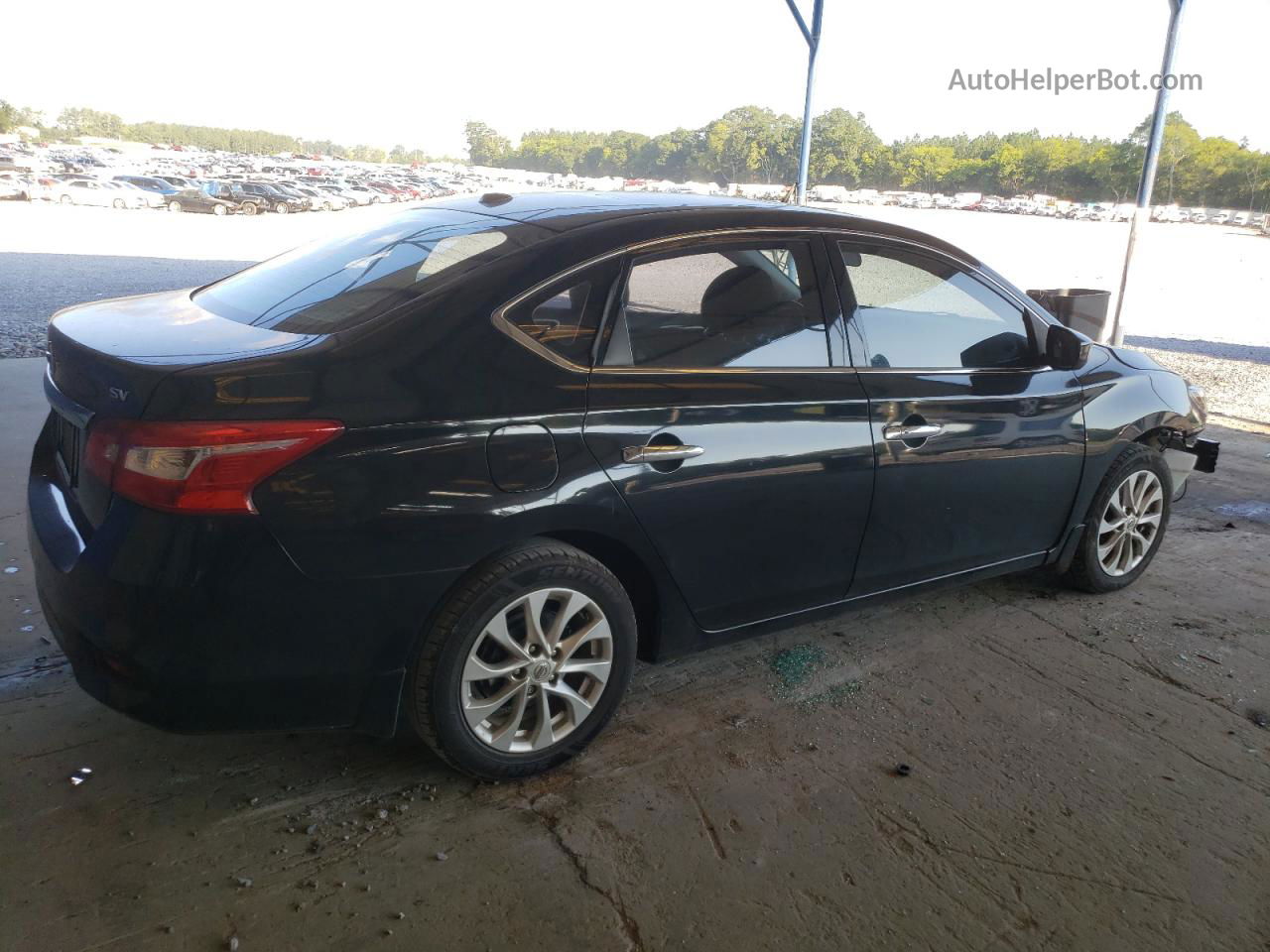 2018 Nissan Sentra S Black vin: 3N1AB7AP2JY229180