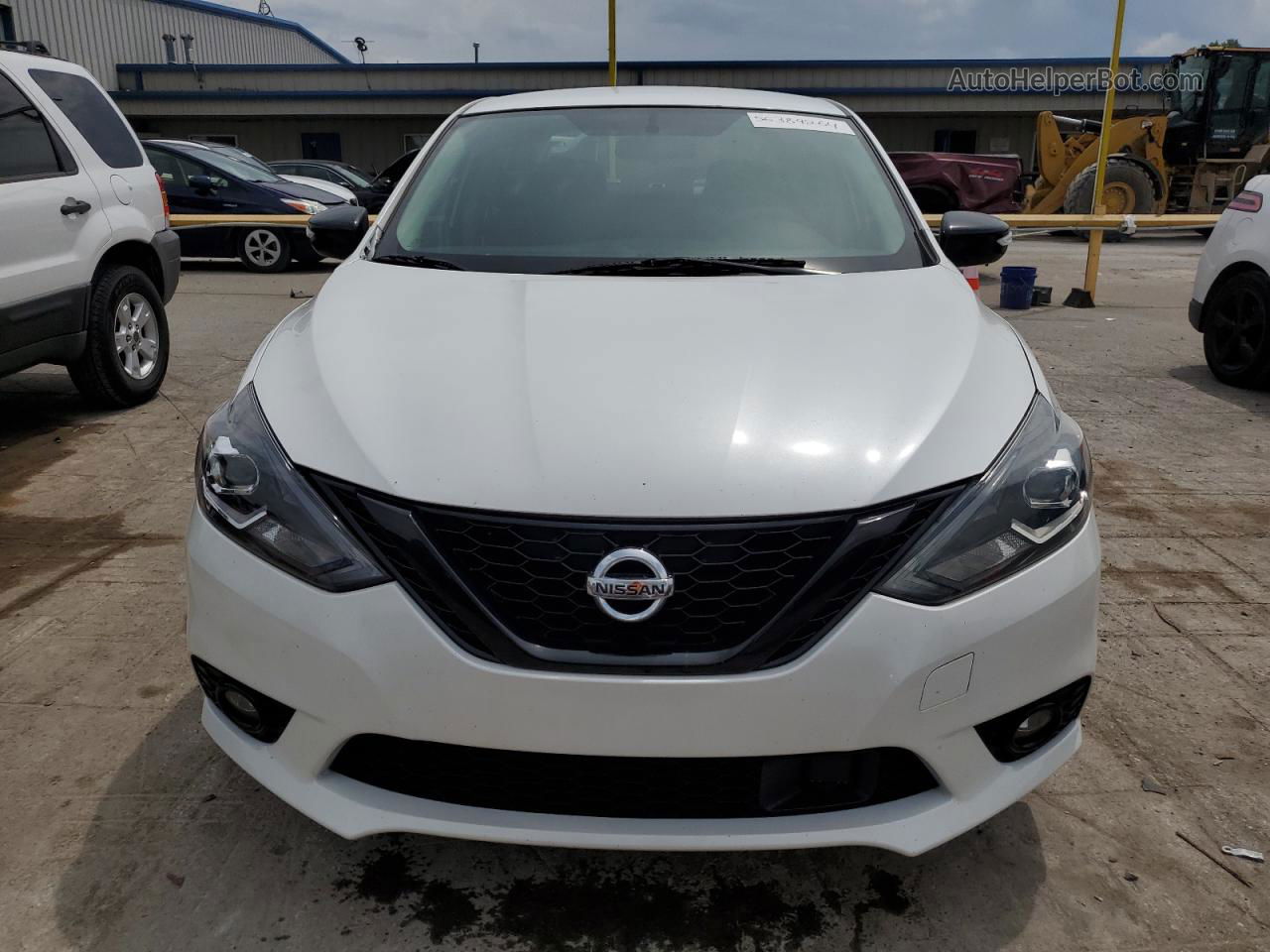 2018 Nissan Sentra S White vin: 3N1AB7AP2JY235092