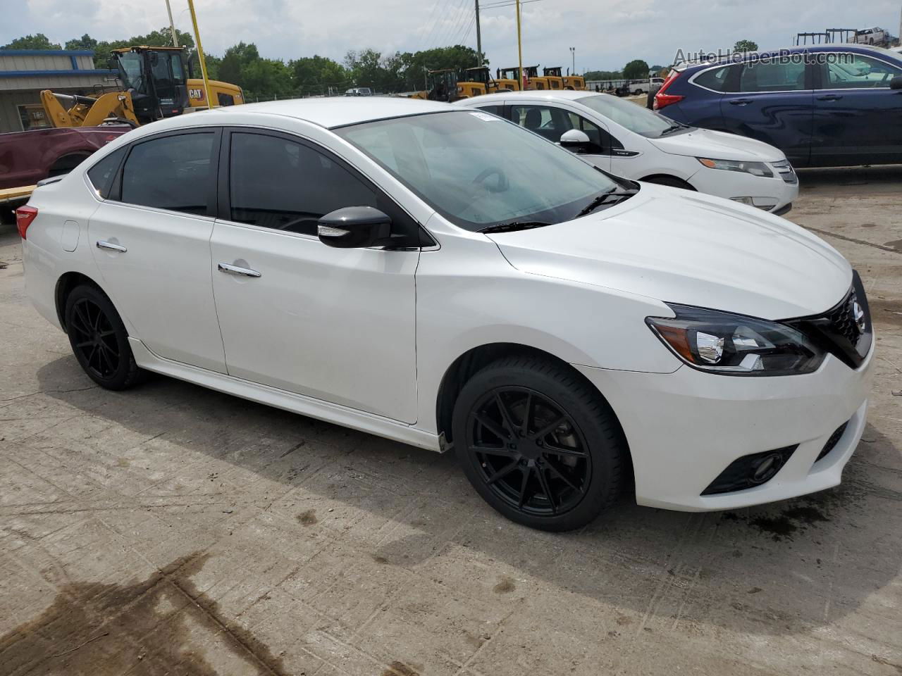 2018 Nissan Sentra S White vin: 3N1AB7AP2JY235092