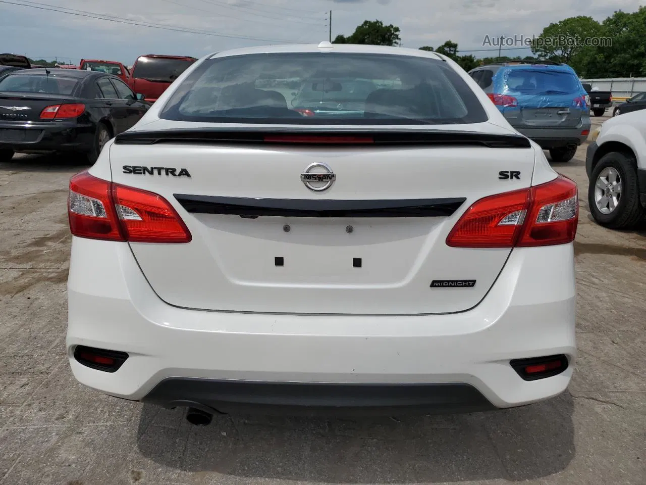 2018 Nissan Sentra S White vin: 3N1AB7AP2JY235092