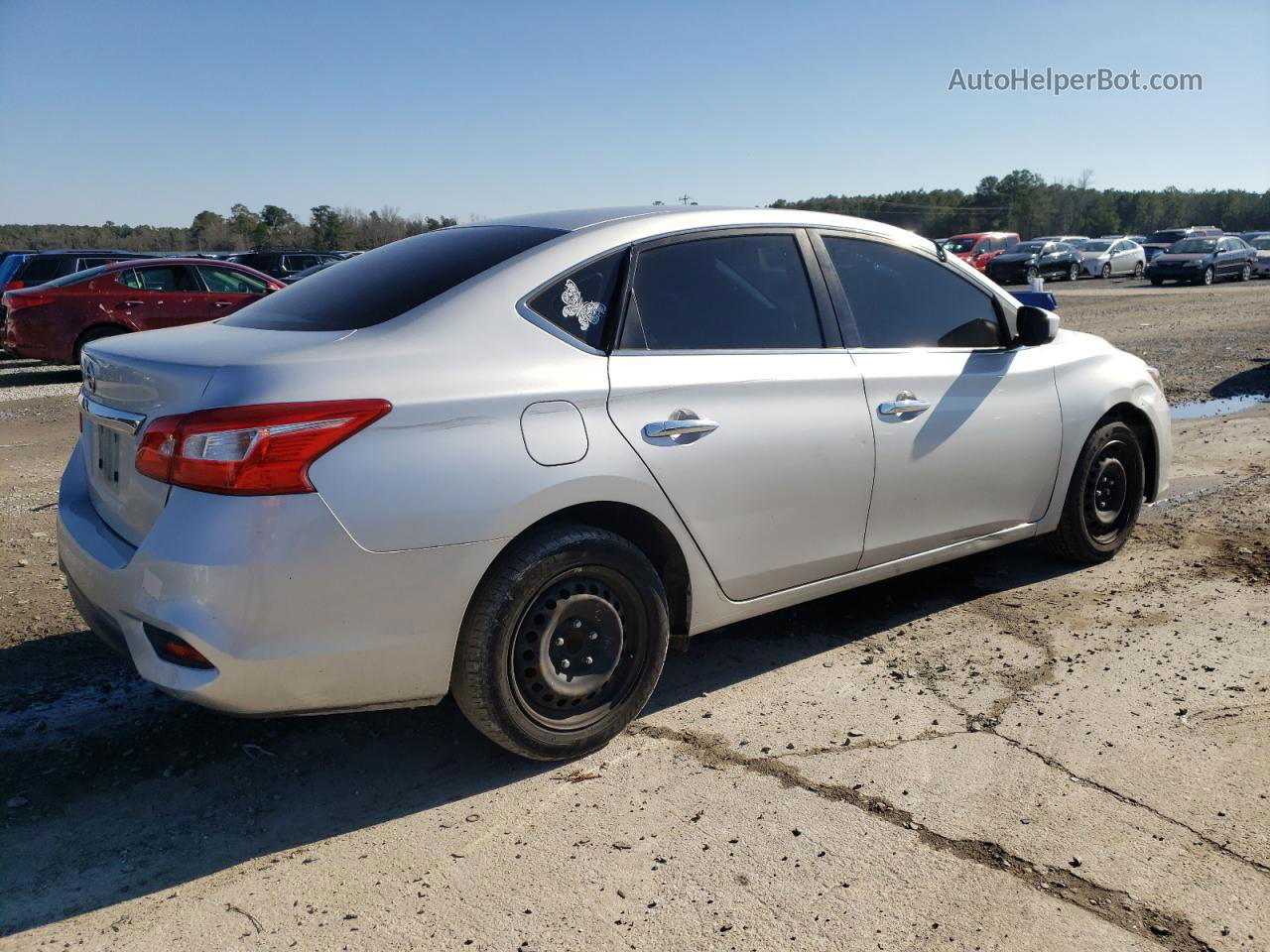 2018 Nissan Sentra S Silver vin: 3N1AB7AP2JY244908