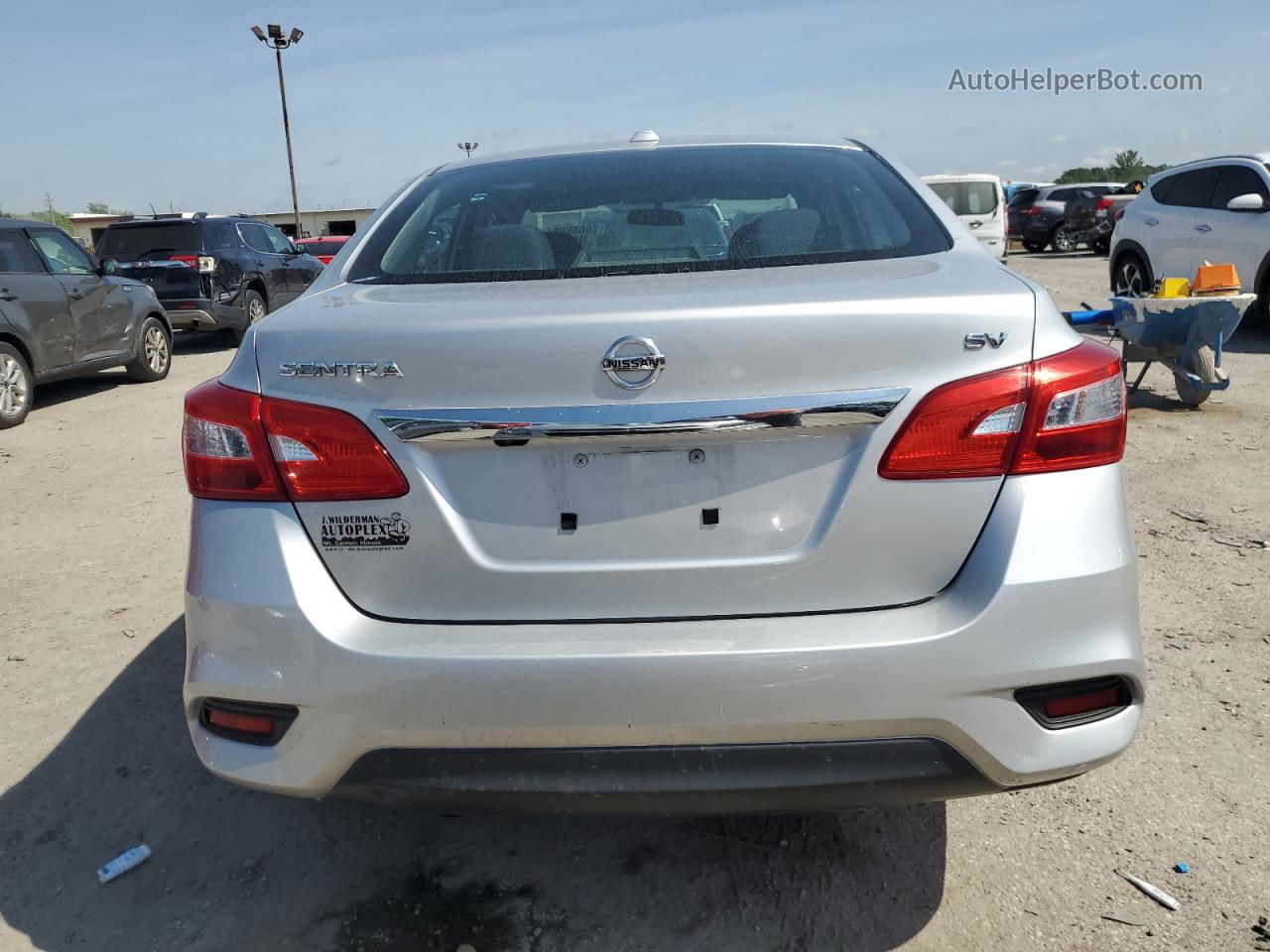 2018 Nissan Sentra S Silver vin: 3N1AB7AP2JY250885