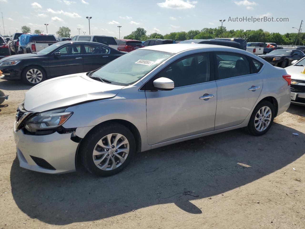 2018 Nissan Sentra S Silver vin: 3N1AB7AP2JY250885