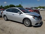 2018 Nissan Sentra S Silver vin: 3N1AB7AP2JY250885