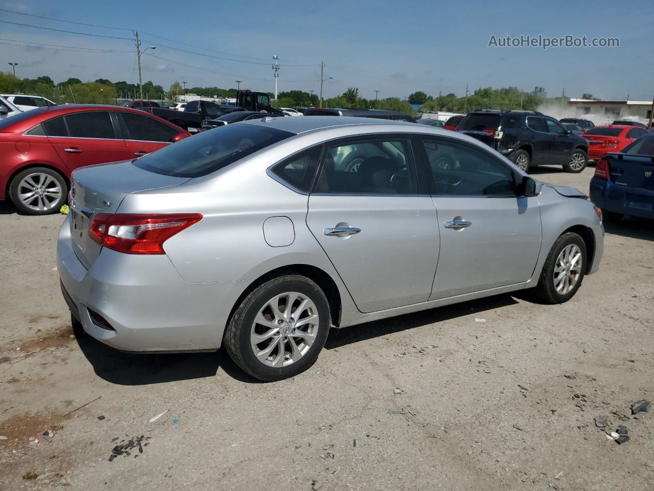 2018 Nissan Sentra S Silver vin: 3N1AB7AP2JY250885