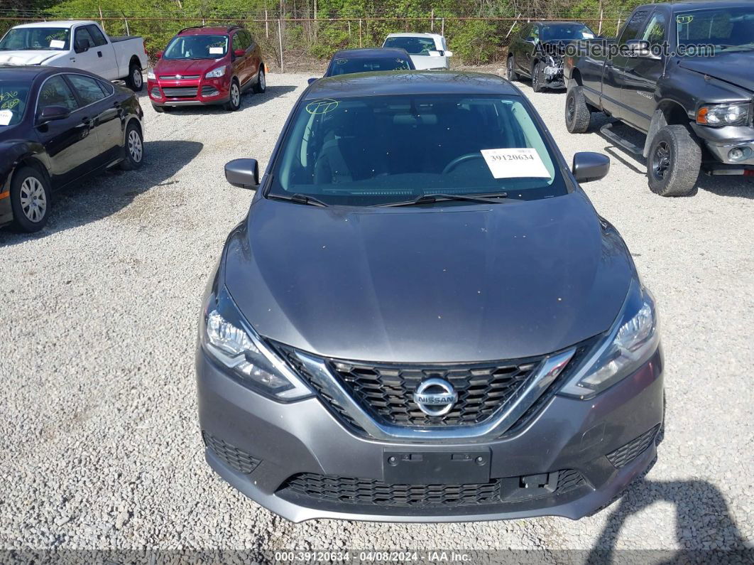 2018 Nissan Sentra Sv Gray vin: 3N1AB7AP2JY252166