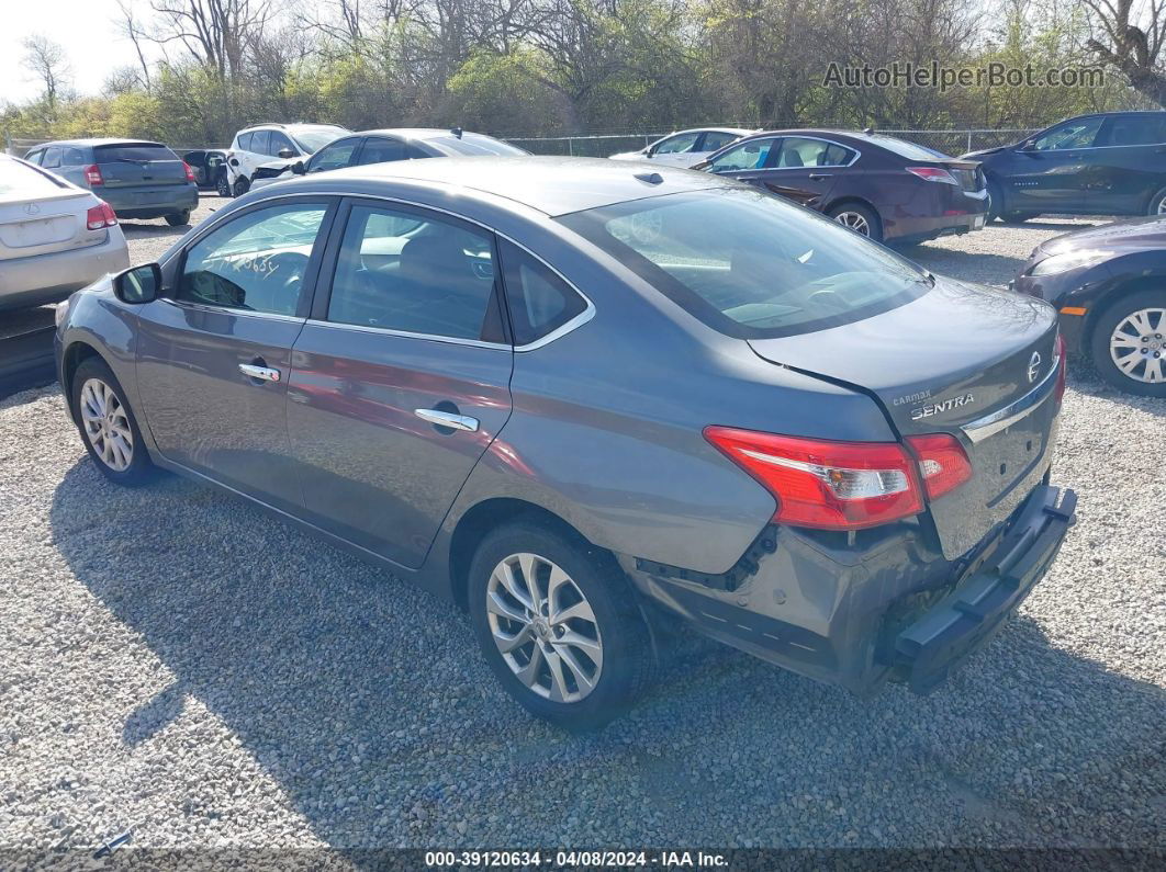 2018 Nissan Sentra Sv Gray vin: 3N1AB7AP2JY252166