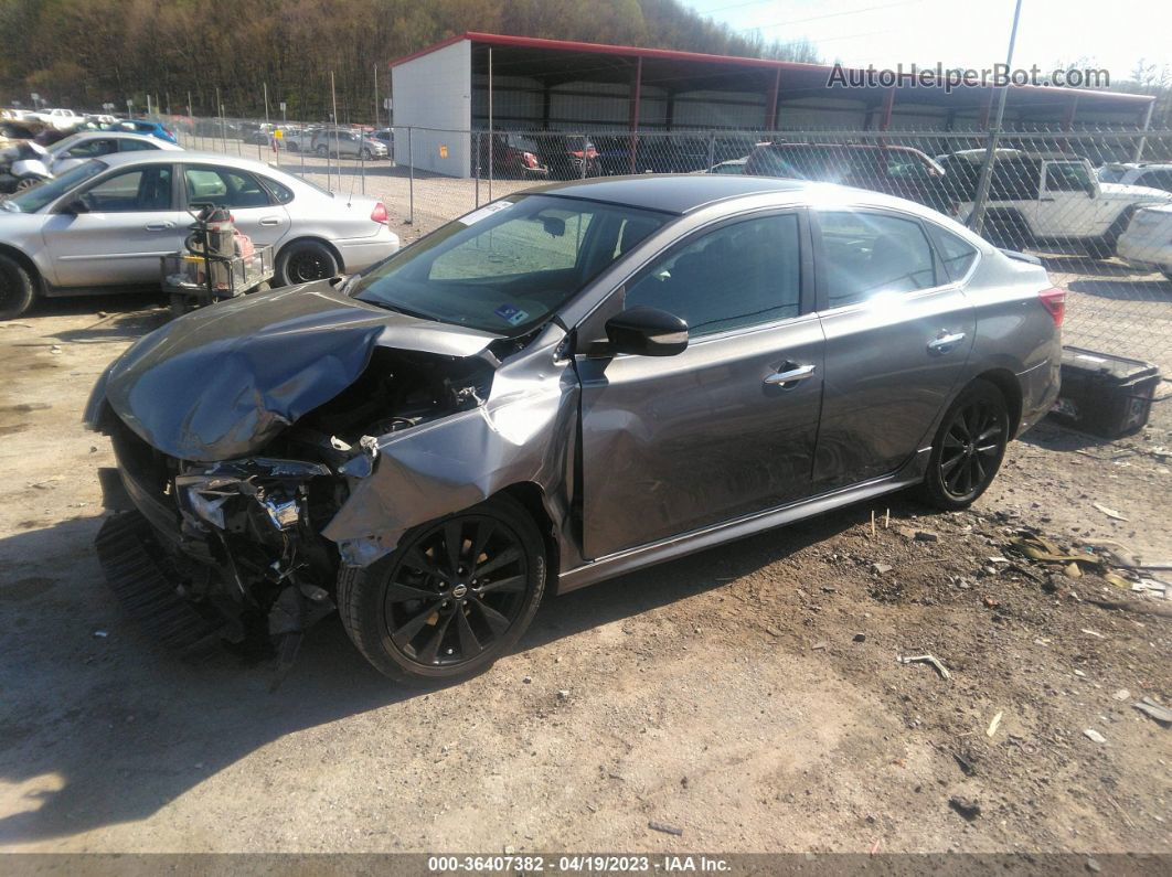 2018 Nissan Sentra Sr Gray vin: 3N1AB7AP2JY253186