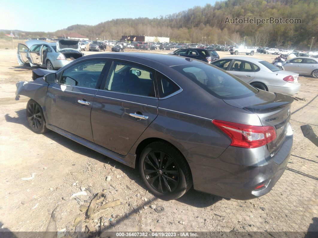 2018 Nissan Sentra Sr Gray vin: 3N1AB7AP2JY253186