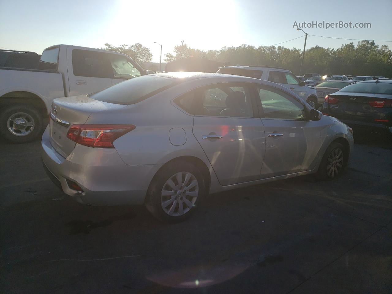 2018 Nissan Sentra S Silver vin: 3N1AB7AP2JY255195