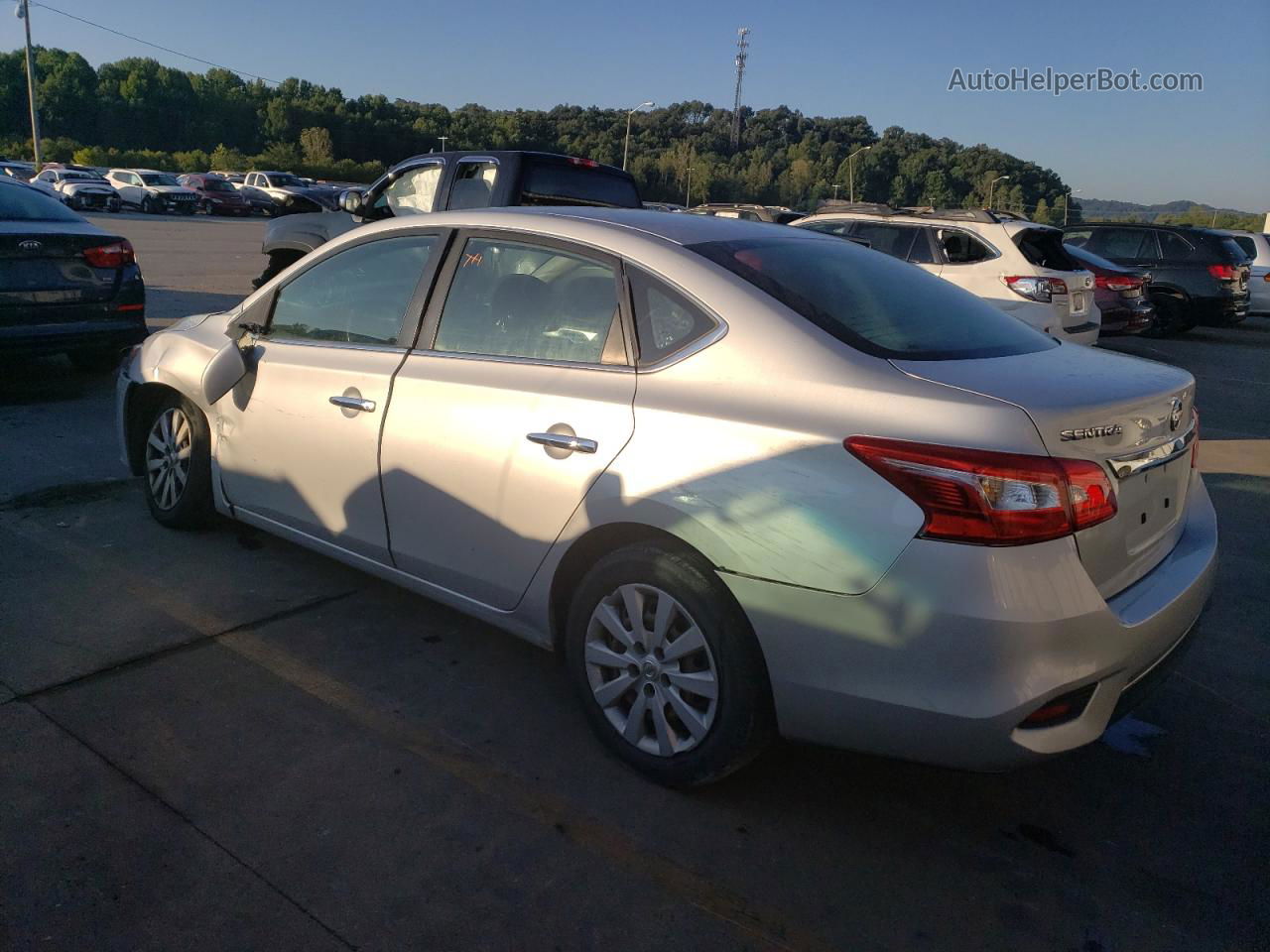 2018 Nissan Sentra S Silver vin: 3N1AB7AP2JY255195