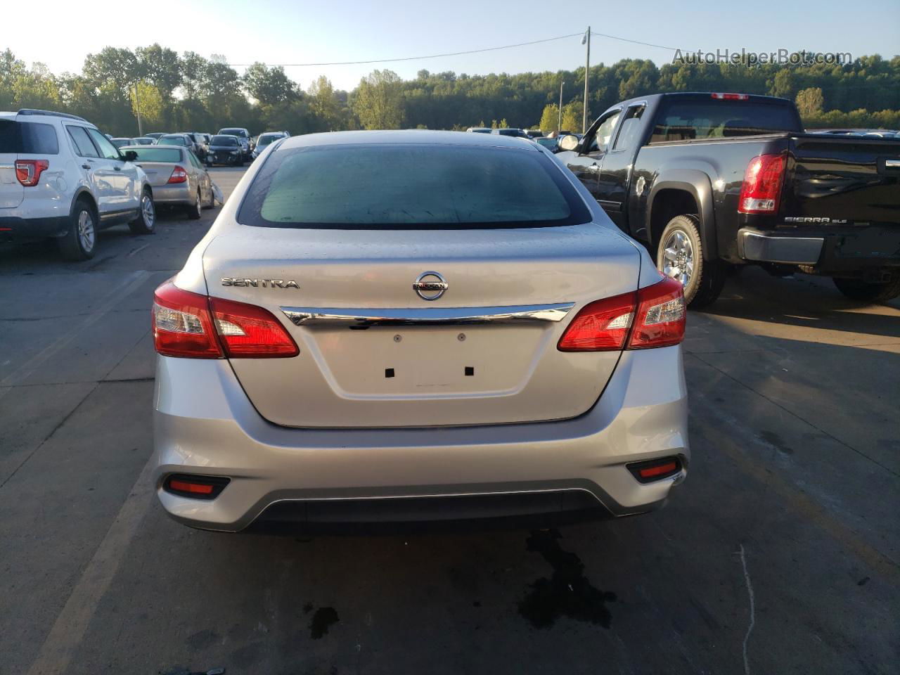 2018 Nissan Sentra S Silver vin: 3N1AB7AP2JY255195