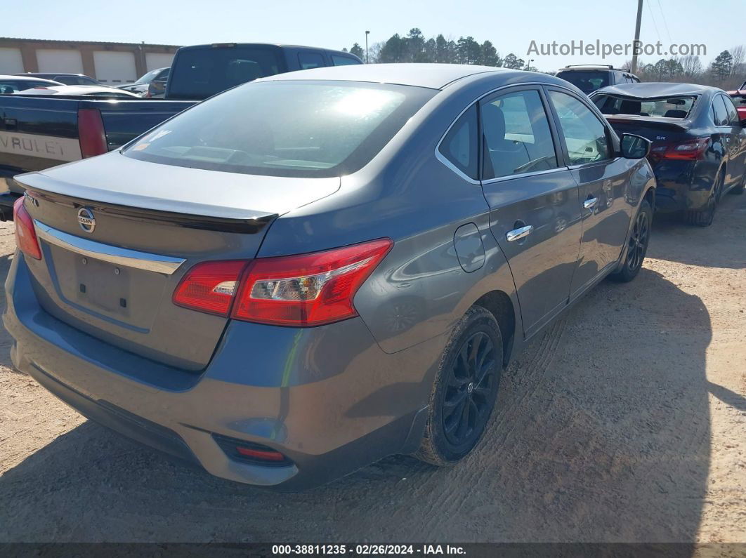 2018 Nissan Sentra S Серый vin: 3N1AB7AP2JY256427