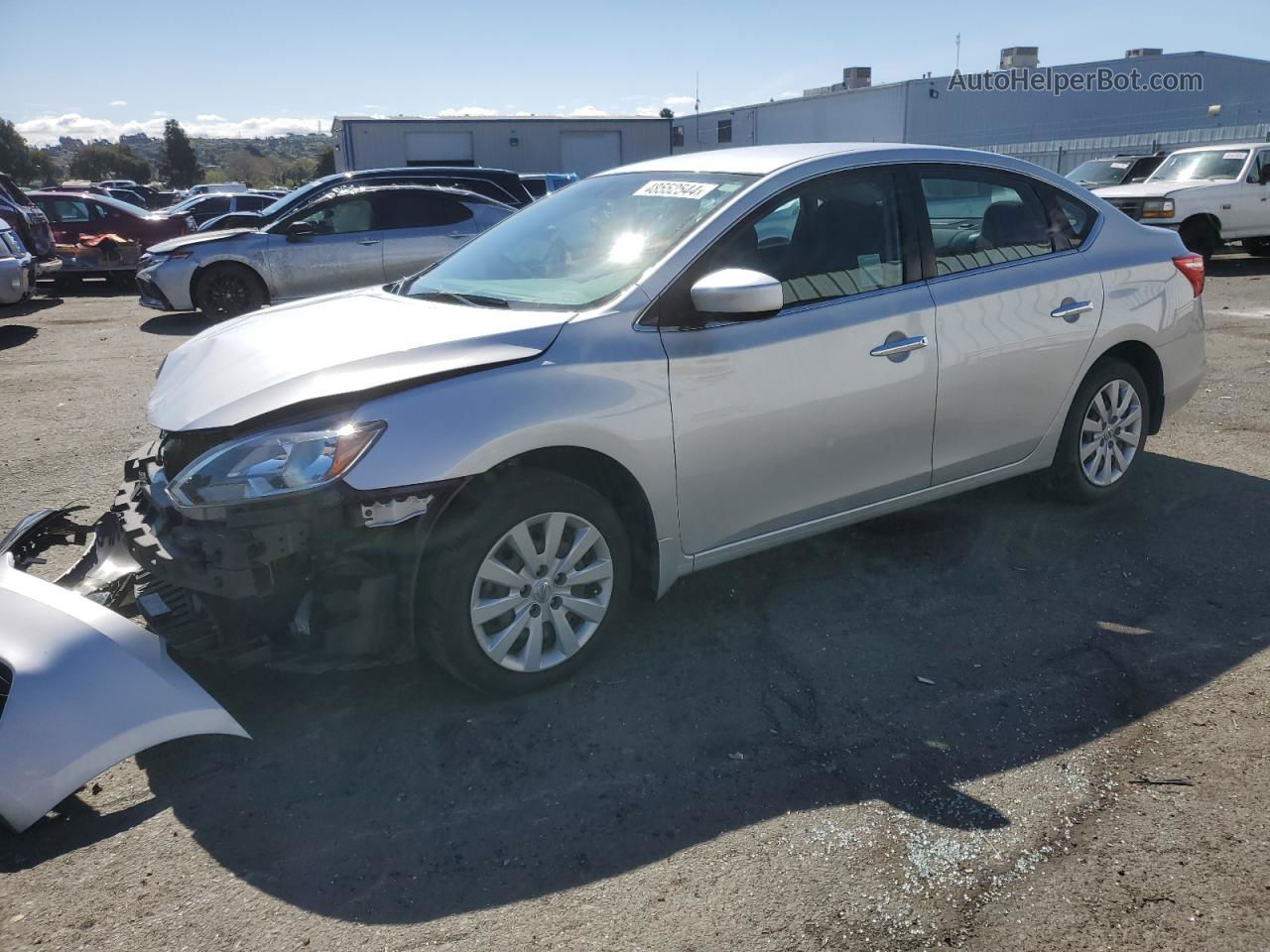 2018 Nissan Sentra S Silver vin: 3N1AB7AP2JY256847