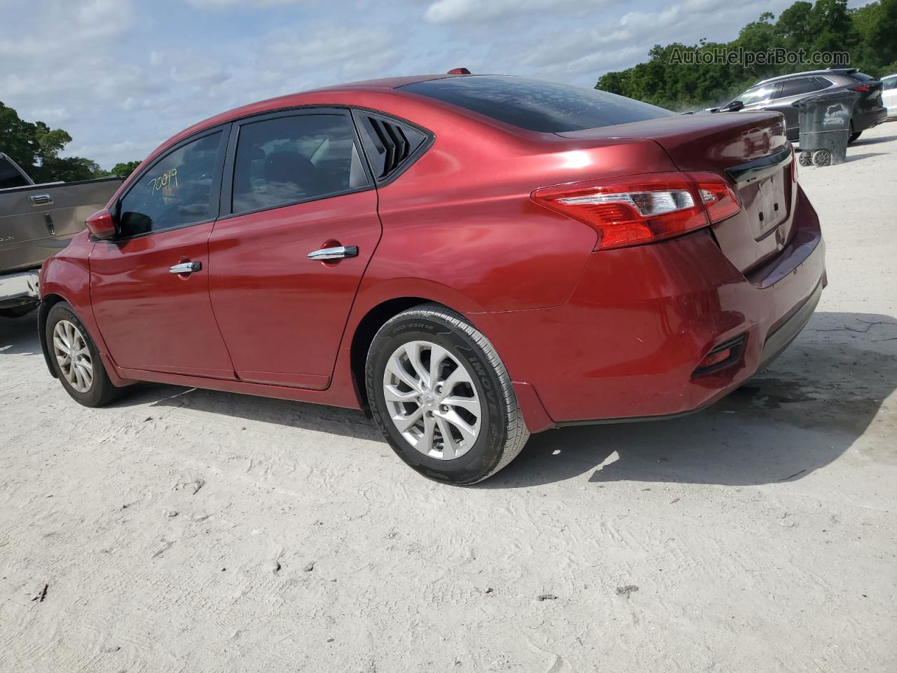 2018 Nissan Sentra S Red vin: 3N1AB7AP2JY261160