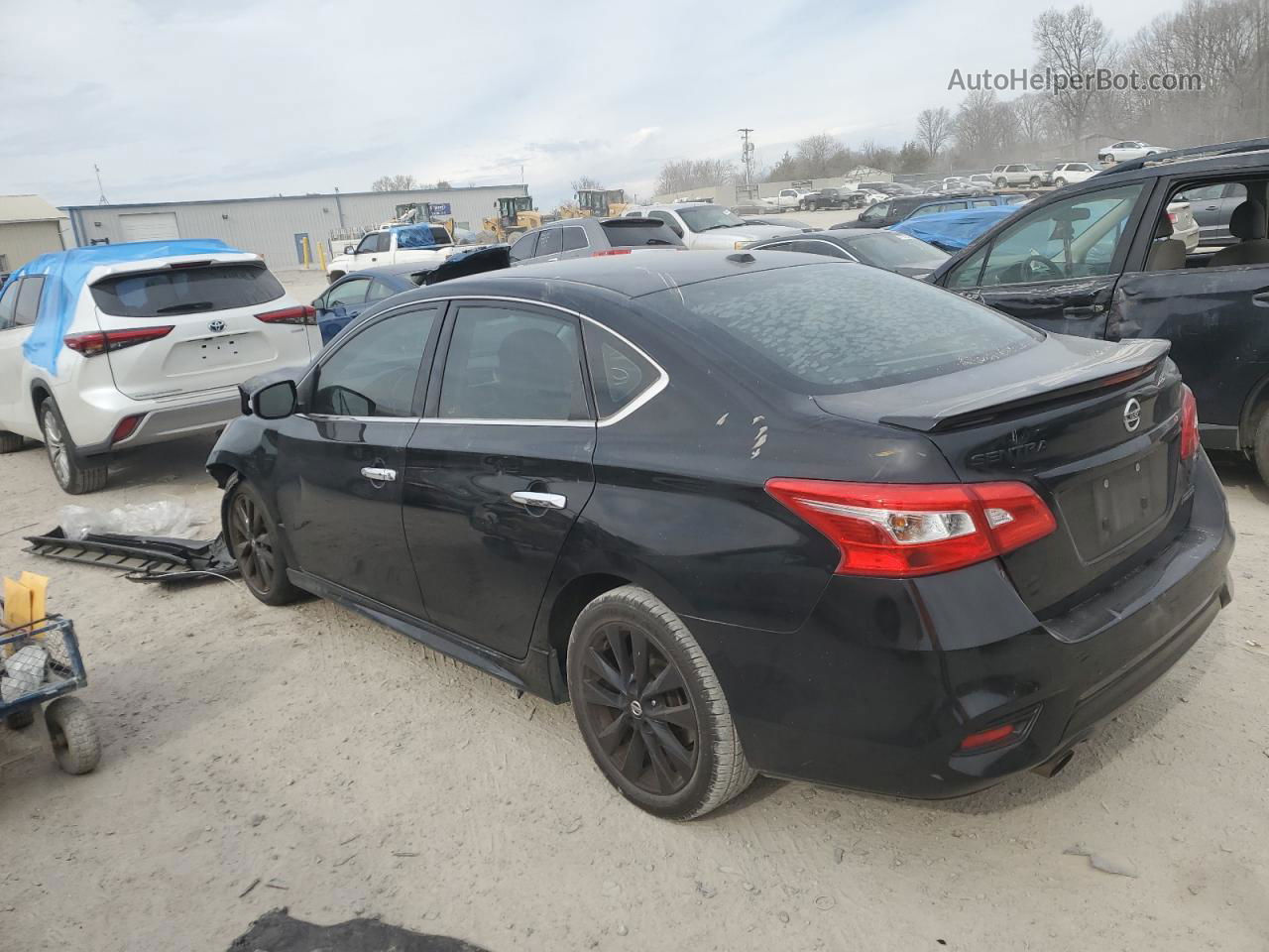 2018 Nissan Sentra S Black vin: 3N1AB7AP2JY267475