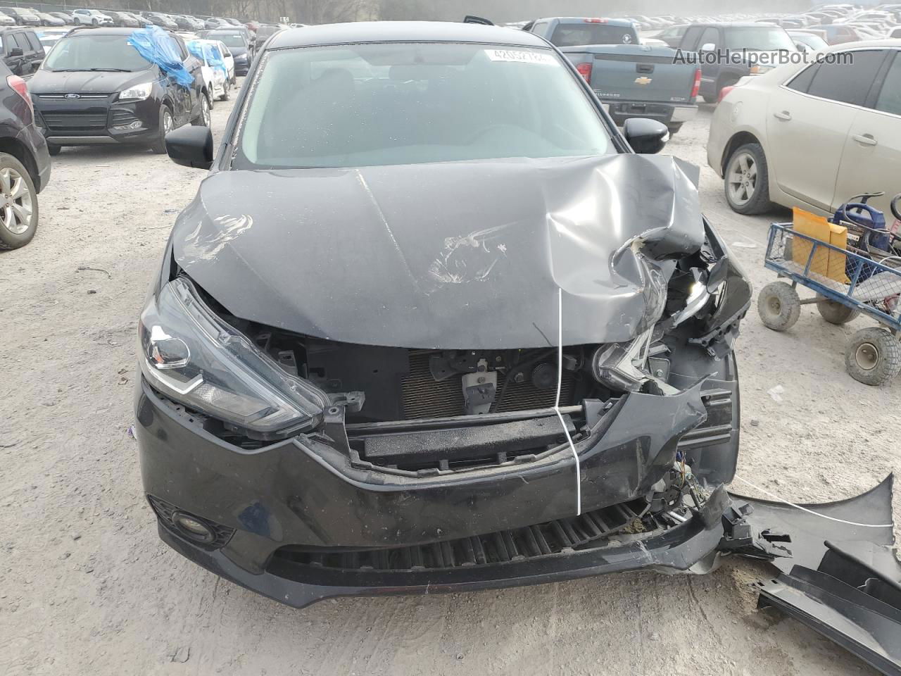 2018 Nissan Sentra S Black vin: 3N1AB7AP2JY267475