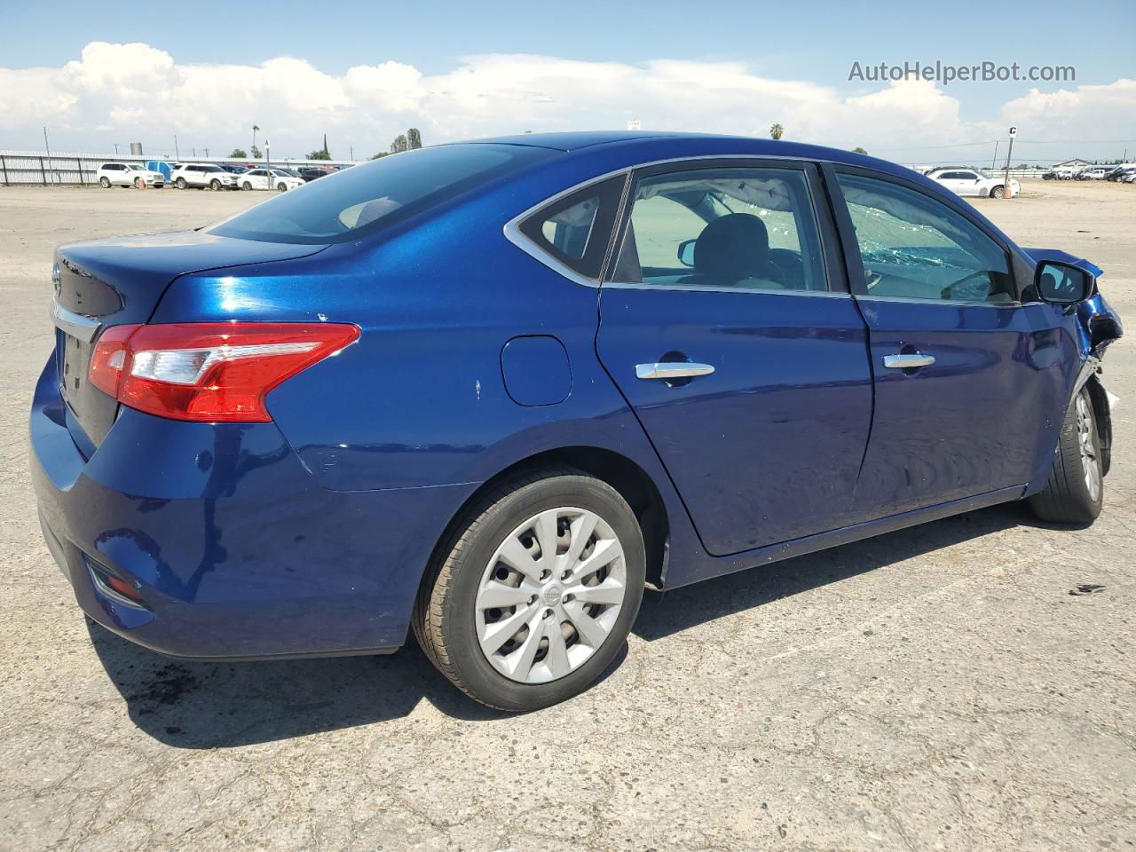 2018 Nissan Sentra S Синий vin: 3N1AB7AP2JY267959