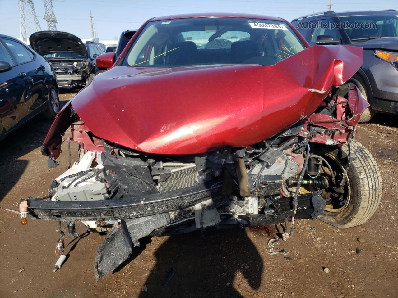 2018 Nissan Sentra S Red vin: 3N1AB7AP2JY283532