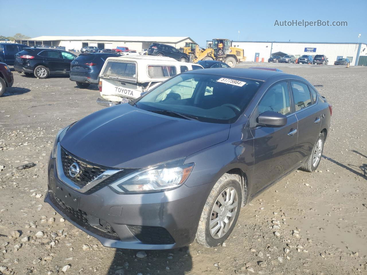 2018 Nissan Sentra S Gray vin: 3N1AB7AP2JY288715