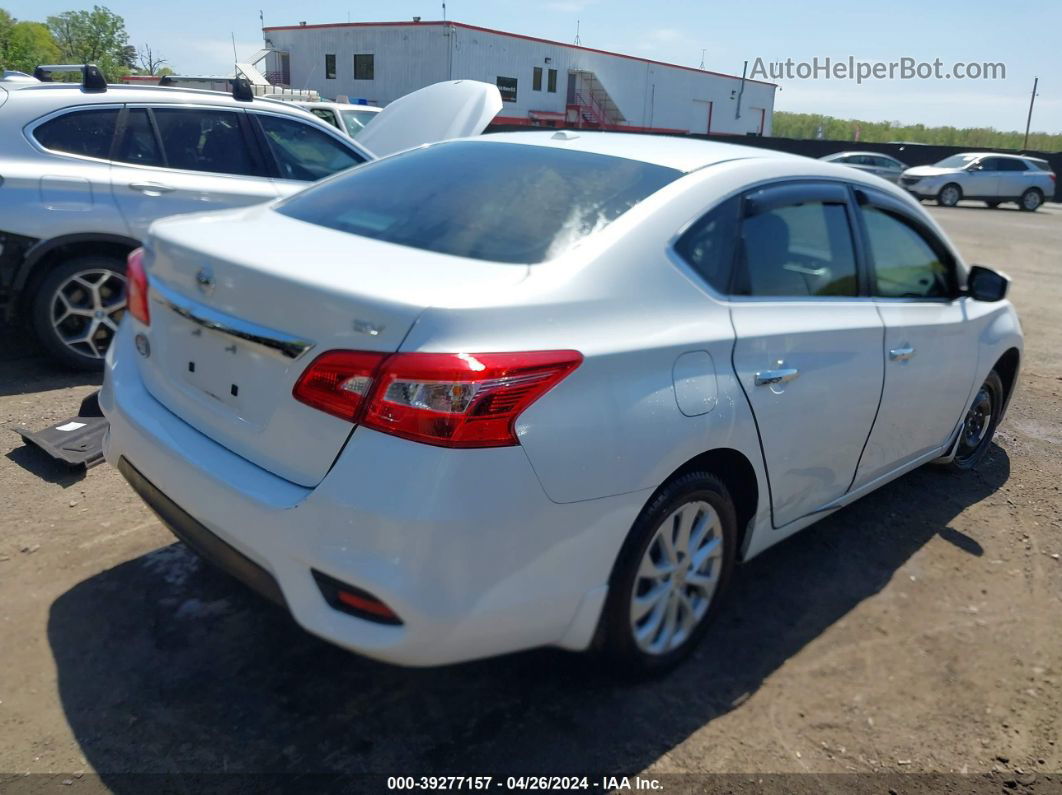 2018 Nissan Sentra Sv White vin: 3N1AB7AP2JY295938