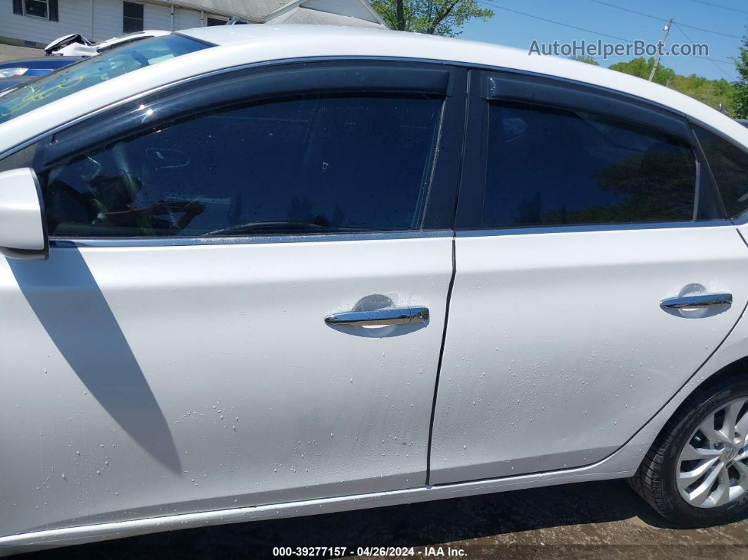 2018 Nissan Sentra Sv White vin: 3N1AB7AP2JY295938