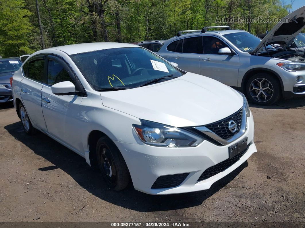 2018 Nissan Sentra Sv White vin: 3N1AB7AP2JY295938