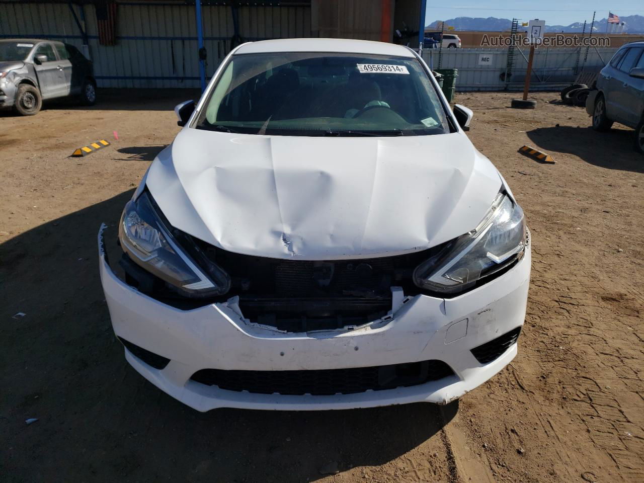 2018 Nissan Sentra S Белый vin: 3N1AB7AP2JY296328